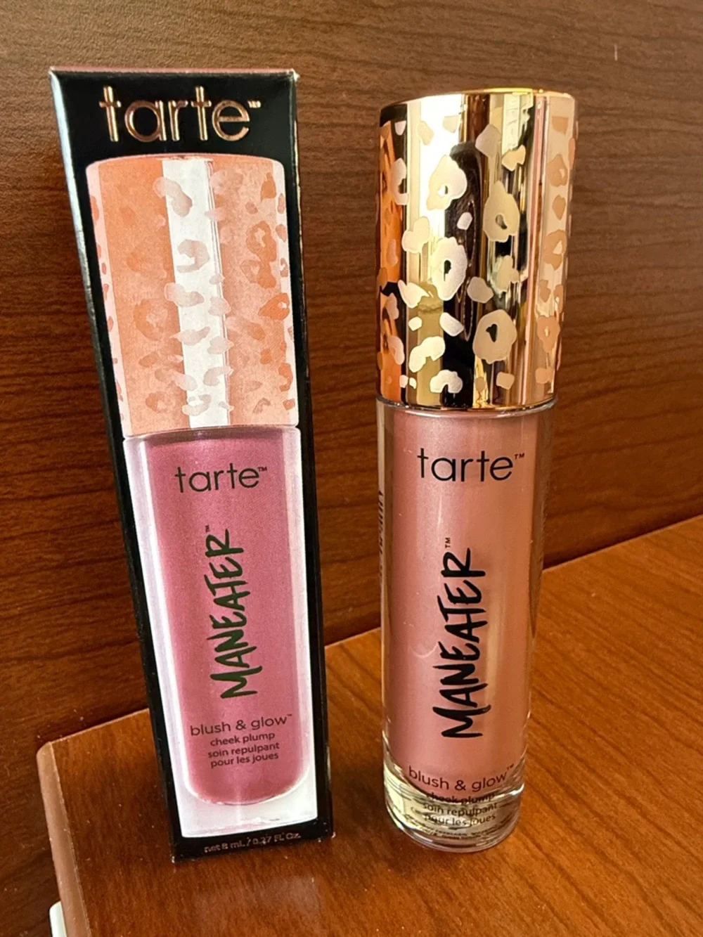 NIB tarte Maneater Blush & Glow — Rose Bronze Pink Shade Raspberry